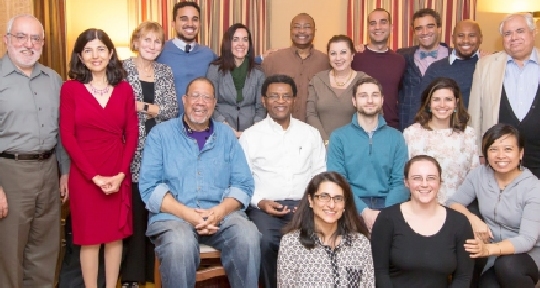 Walter Mays with a group of Baha'i friends